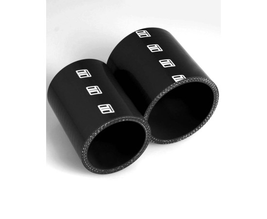 Silicone 63mm Straight 70mm long - Black
